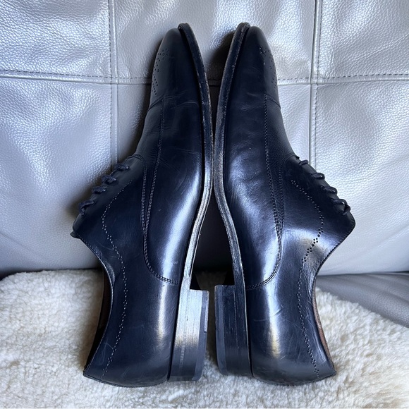 Mezlan Leather Shoes Sz 11.5 M Black Oxford Made in Spain Business Classic Chic main image 11